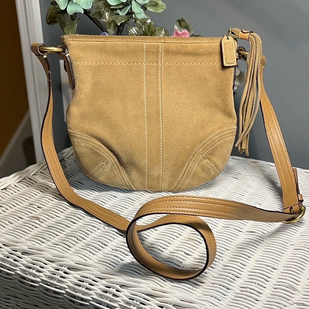 Coach Vintage Suede Hobo Crossbody